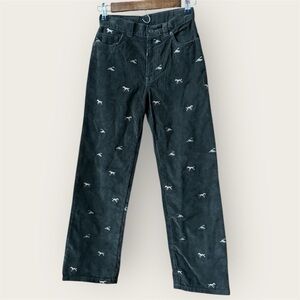 Crewcuts Corduroy embroidered ducks 🦆and dogs Pants 100% cotton